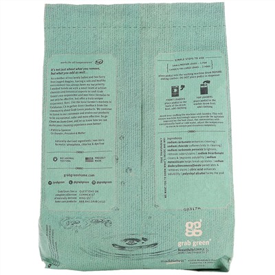 Grab Green, Stoneworks, капсулы со стиральным порошком, дождь, 50 стирок, 1,65 ф. (750 г)