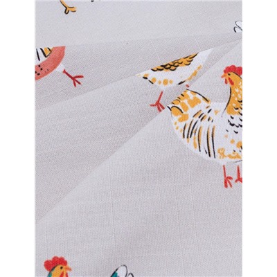 Скатерть пасхальная, Этель Chicken Ranch 220×147 см, 100% хлопок, репс 210 г/м²