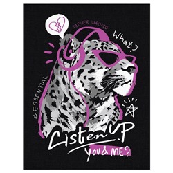 УЦЕНКА Картина по номерам на черном холсте «Стильный гепард», 30×40