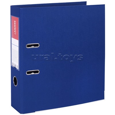 Папка с арочным механизмом A4 75 мм PP двусторонний разобранная, металлическая окантовка, запечатка форзаца, наварной карман с этикеткой, синяя