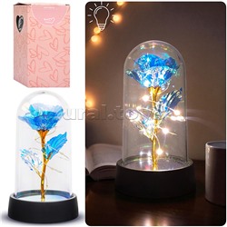 Светильник "Волшебный цветок" в коробке (синий)