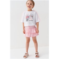 Юбка-шорты трикотажные для девочек PLAYTODAY, 1240026