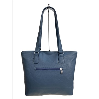 Женская сумка из искусственной кожи, цвет синий