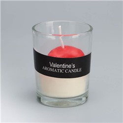 Ароматическая свеча в стакане Scented Candle, жасмин, 5×6.5 см