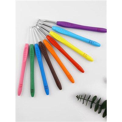 Набор крючков для вязания, d=2-6 мм, 16 см, 9 шт.