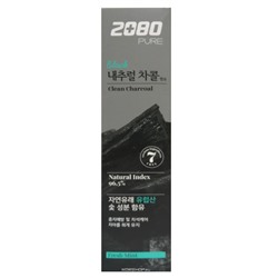 Зубная паста с углем и мятой Dental Clinic 2080 Pure Black Clean, Корея, 120 г