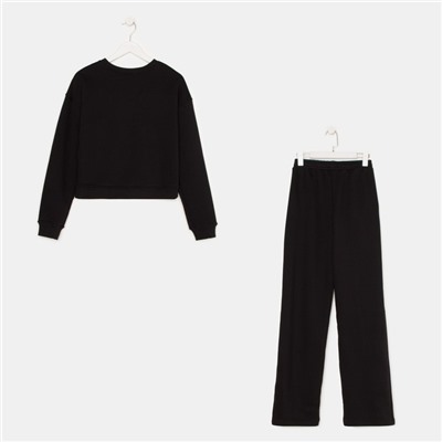 Костюм женский (джемпер, брюки) MIST, размер 44-46, чёрный