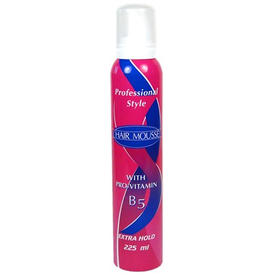 Мусс для волос Professional Style, 3 Extra Hold экстрасильная фиксация, (Pro-Vitamin B5, Keratin, Glycerin), 225 мл