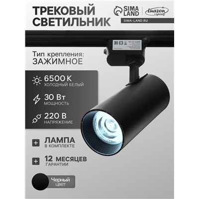 УЦЕНКА Трековый светильник Luazon Lighting, LTL-013, 30 Вт, 2100 Лм, 6500K, чёрный