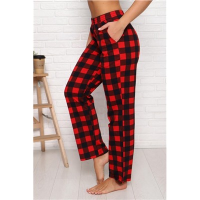 Брюки 57107 (Черно-красный)