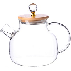 60095 Заварочный чайник 3пр 1л стек бамбук LR(х24)