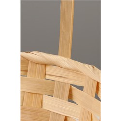 Корзина плетёная для хранения, 30×22×13 см, ручка h=36 см, бамбук, натуральный цвет, Greengo