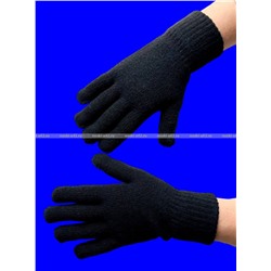 Перчатки женские, подростковые ЧЕРНЫЕ с начесом арт. А-17