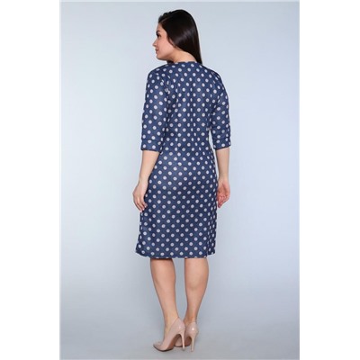 Платье Пульс (Синий горох)