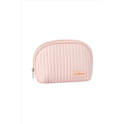 Kristaller Косметичка женская Love peace oval стёганая, пастельно-розовый KRISTALLER, 1111160