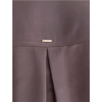 Блузка с короткими рукавами из плотного струящегося сатина