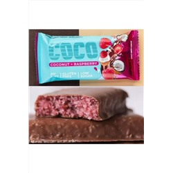 Батончик Sportberry глазированный Кокос Малина 40г ЭКОПРОДУКТЫ, 1185178