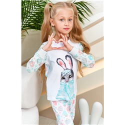 Пижама д/дев детская Juno AW21GJ547A Sleepwear Girls зайчонок