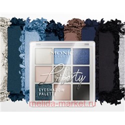 Monic Beauty Тени для век 9 цветов тон 02 Moonlit Sky  Liberty