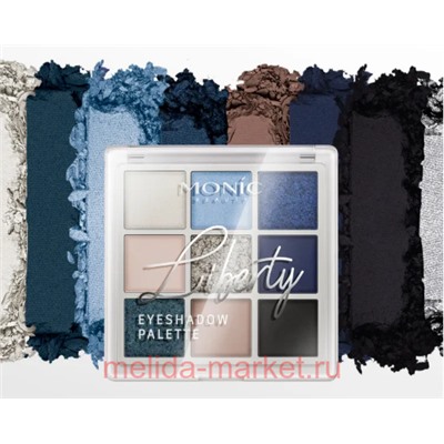 Monic Beauty Тени для век 9 цветов тон 02 Moonlit Sky  Liberty