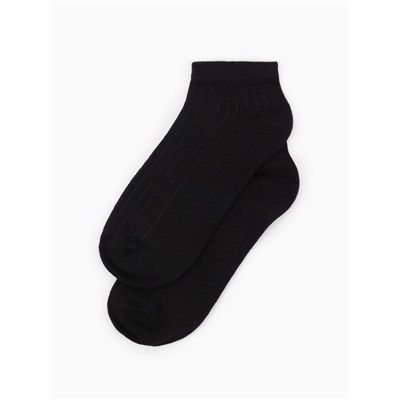 Носки мужские укороченные R&S, 3 пары, размер 40-44, чёрные