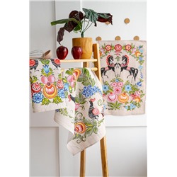 Полотенце кухонное Роспись (Бежевый)