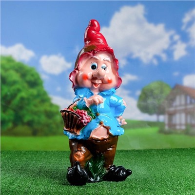 Садовая фигура из гипса «Гном с виноградом», 50×17×20 см