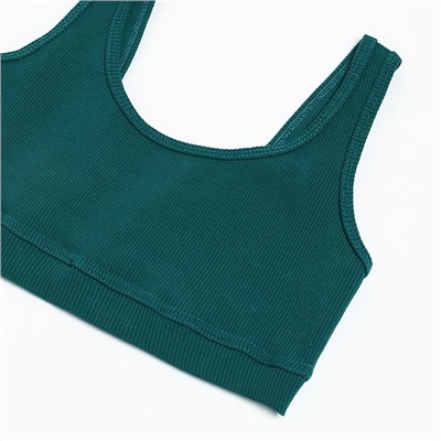 Топ укороченный женский Mist Old School, размер 44, зелёный