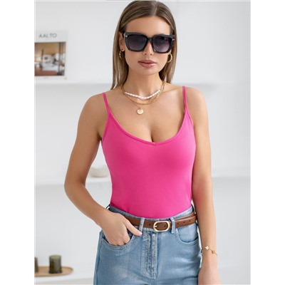 Топ из премиального хлопка с эластаном