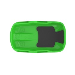 Санки с мягкой сидушкой «Комета», зелёные 74×43 см