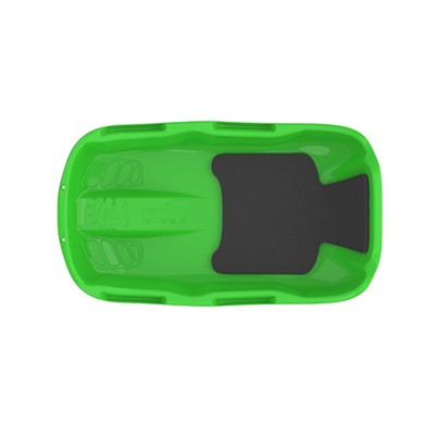 Санки с мягкой сидушкой «Комета», зелёные 74×43 см