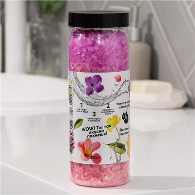 Соль для ванны «Цветочное настроение», 650 г, BEAUTY FOX