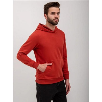 Худи мужское футер петля, Арт. 1037 (Оранжевый)