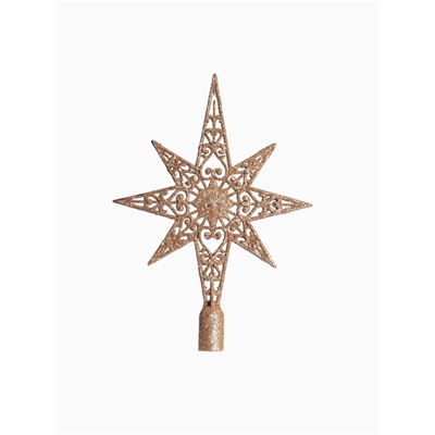 Ёлочные игрушки «Глория», набор с верхушкой 43 шт. (32 шара, 4 сосульки, 6 звёзд), МИКС