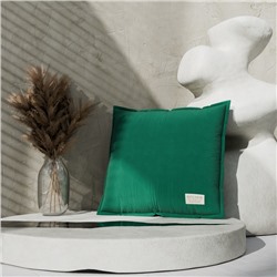 Подушка декоративная «Этель», 45×45±1 см, 100% хлопок, зелёная