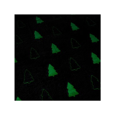 Плед с рукавами светящийся в темноте «Этель. Елочки», 150×200 см, плотность 220 г/м²