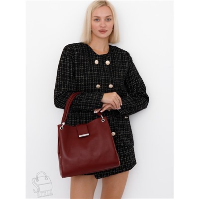 Сумка женская кожаная 98357SP wine red Velina Fabbaino-Safenta в Новосибирске