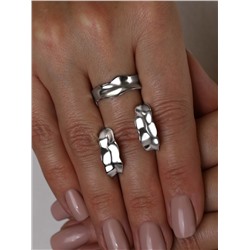 Серьги-пусеты из серебра родированные С-7567р