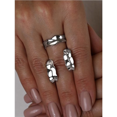 Серьги-пусеты из серебра родированные С-7567р