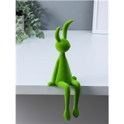 Фигура настольная «Зайчик», зелёный, на полку, 9×10×28 см