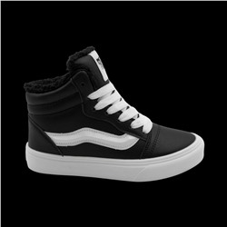 Кроссовки на меху 6686-5 черные п/п