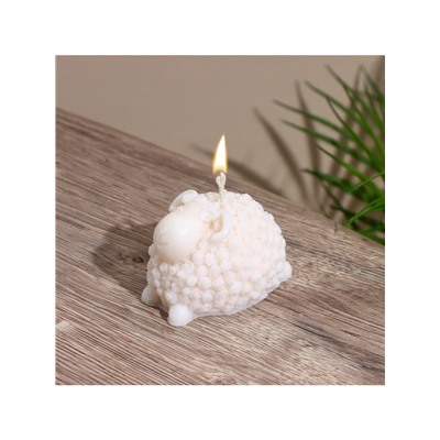 Свеча фигурная формовая «Барашек», 4×4.5×6 см, соевый воск