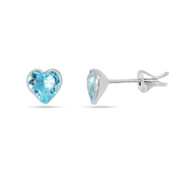 Серьги из серебра куб.циркон., ТРпс-009г