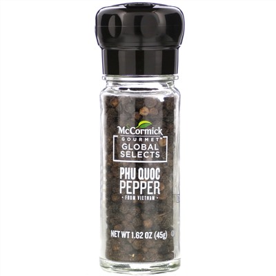 McCormick Gourmet Global Selects, Phu Quoc Pepper From Vietnam, Bold, 1.62 oz (45 g)