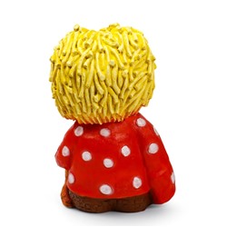 Садовая фигура из полистоуна «Домовой с котом», 39×26×28 см