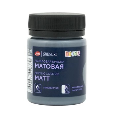 Акриловая краска матовая "Декола" 50мл Лунная ночь 14328836 Невская палитра