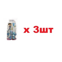 Dorco набор №2733  детская зубная щетка с игрушкой Песочные часы 3шт
