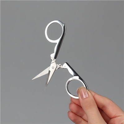 Ножницы маникюрные, прямые, складные, 9 см