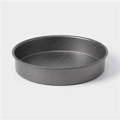 Форма для выпечки Magistro Gourmet Range, 24,8×24,8×5 см, толщина 0,6 мм, антипригарное покрытие, цвет серый