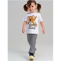 Комплект детский трикотажный для девочек: фуфайка (футболка), брюки (легинсы)